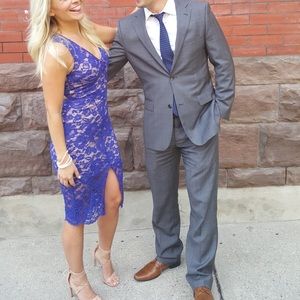 Blue lace Lush dress, size small